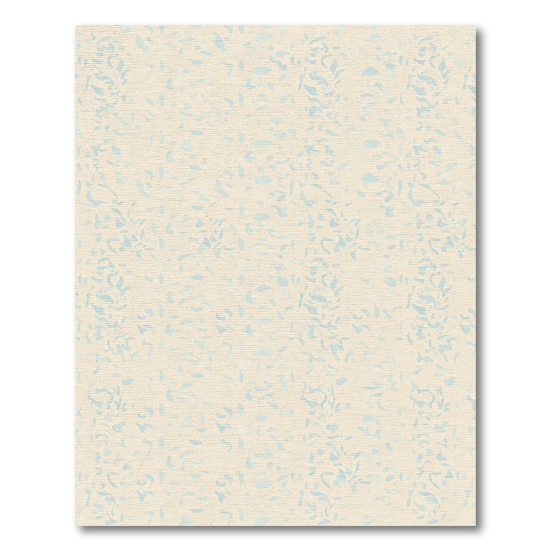 Cream and Sky Blue Abstract Confetti Rug