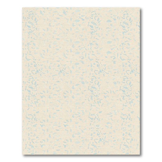 Cream and Sky Blue Abstract Confetti Rug
