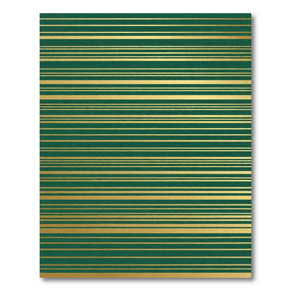 Emerald Gold Horizontal Stripe Rug