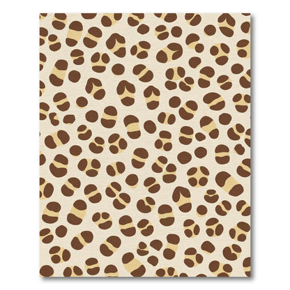 Brown Speckled Blob Scatter Rug