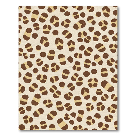 Brown Speckled Blob Scatter Rug