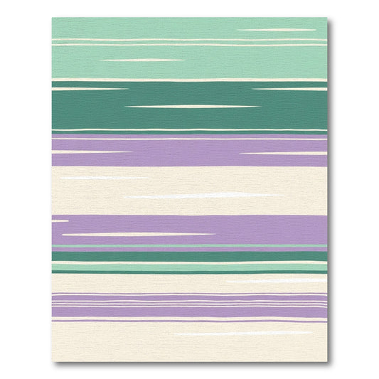 Modern Striped Serene Hues Rug