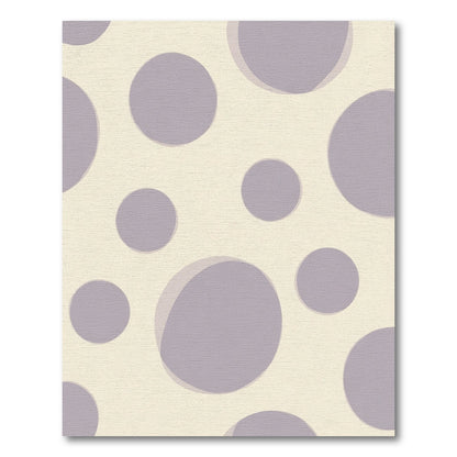 Cream Lilac Soft Dot Arrangement Rug