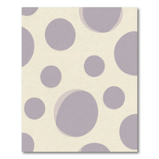 Cream Lilac Soft Dot Arrangement Rug