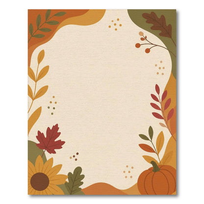 Beige Autumn Harvest Pumpkin Area Rug