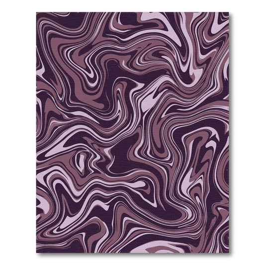 Abstract Area Purple Abstract Swirl Area Rug