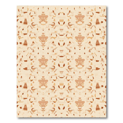 Earthy Geometric Abstract Composition Rug