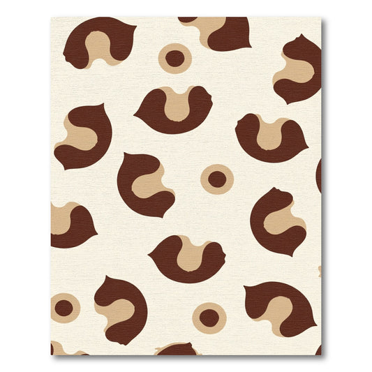 Brown Ivory Leopard Spots Rug