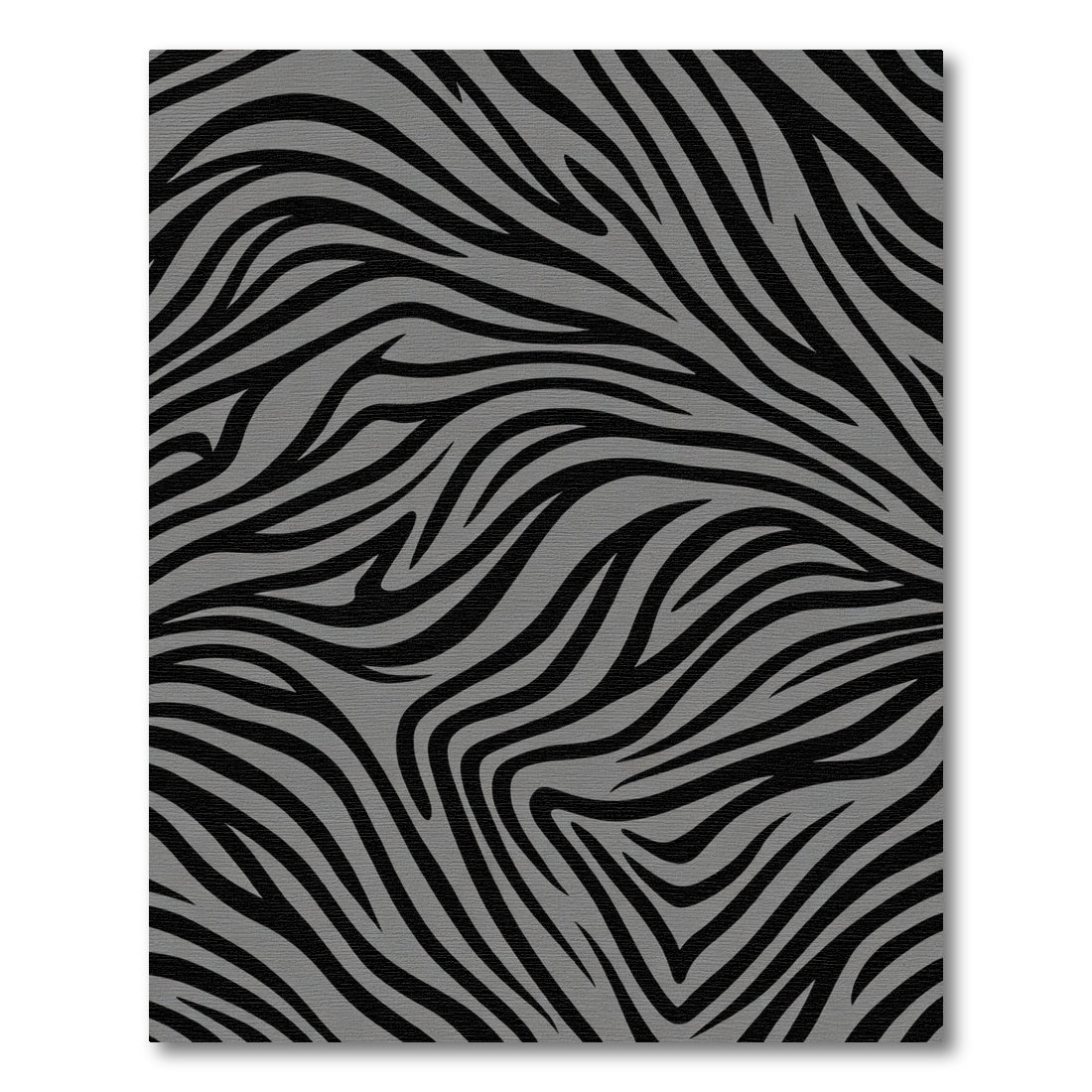 Monochromatic Animal Print Curves Rug