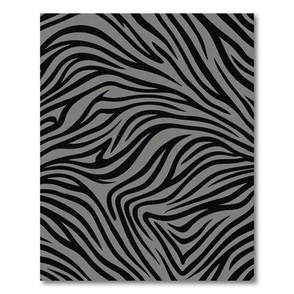 Monochromatic Animal Print Curves Rug