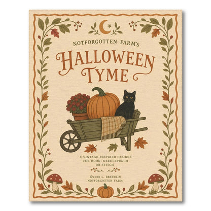 Vintage Halloween Farm Wheelbarrow Rug