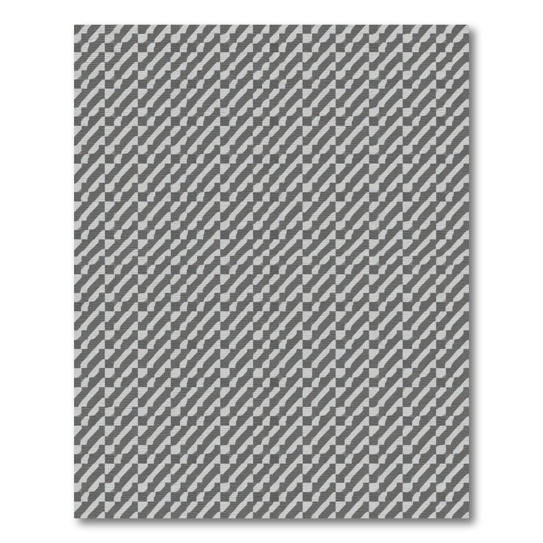 Two Tone Diagonal Stripe Effect Rug