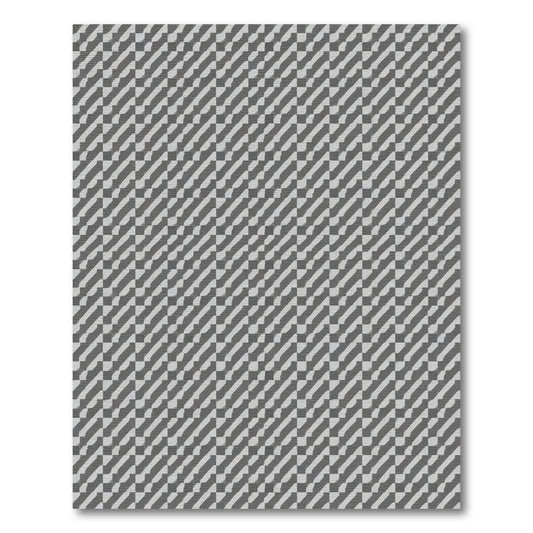 Two Tone Diagonal Stripe Effect Rug