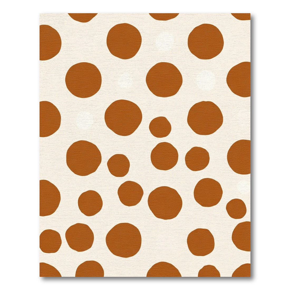 Warm Cinnamon Dot Scatter Rug