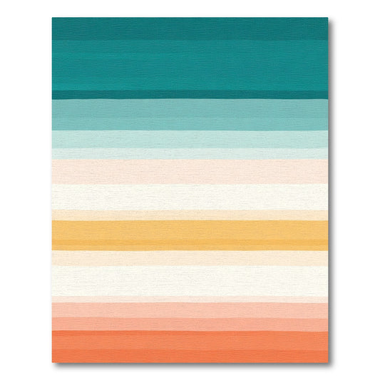 Coastal Gradient Ombre Striped Rug