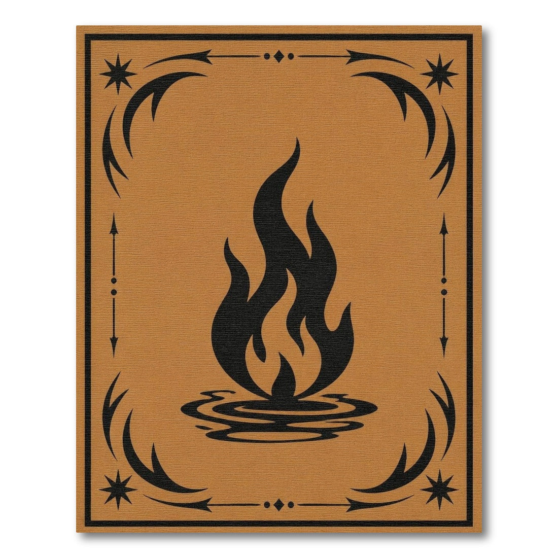 Heritage Tribal Flame Brown Area Rug