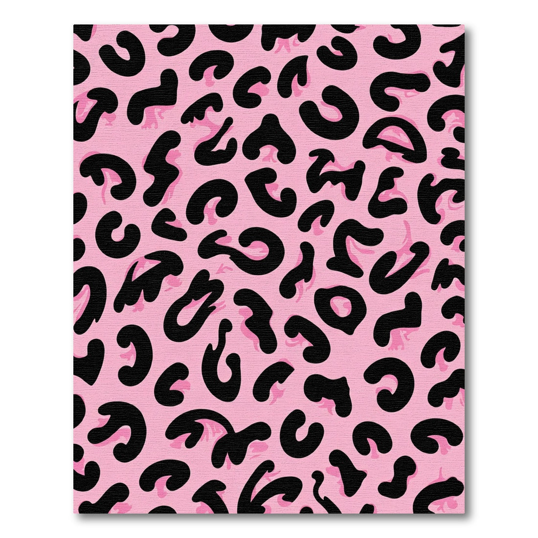 Pink Black Animal Spots Rug