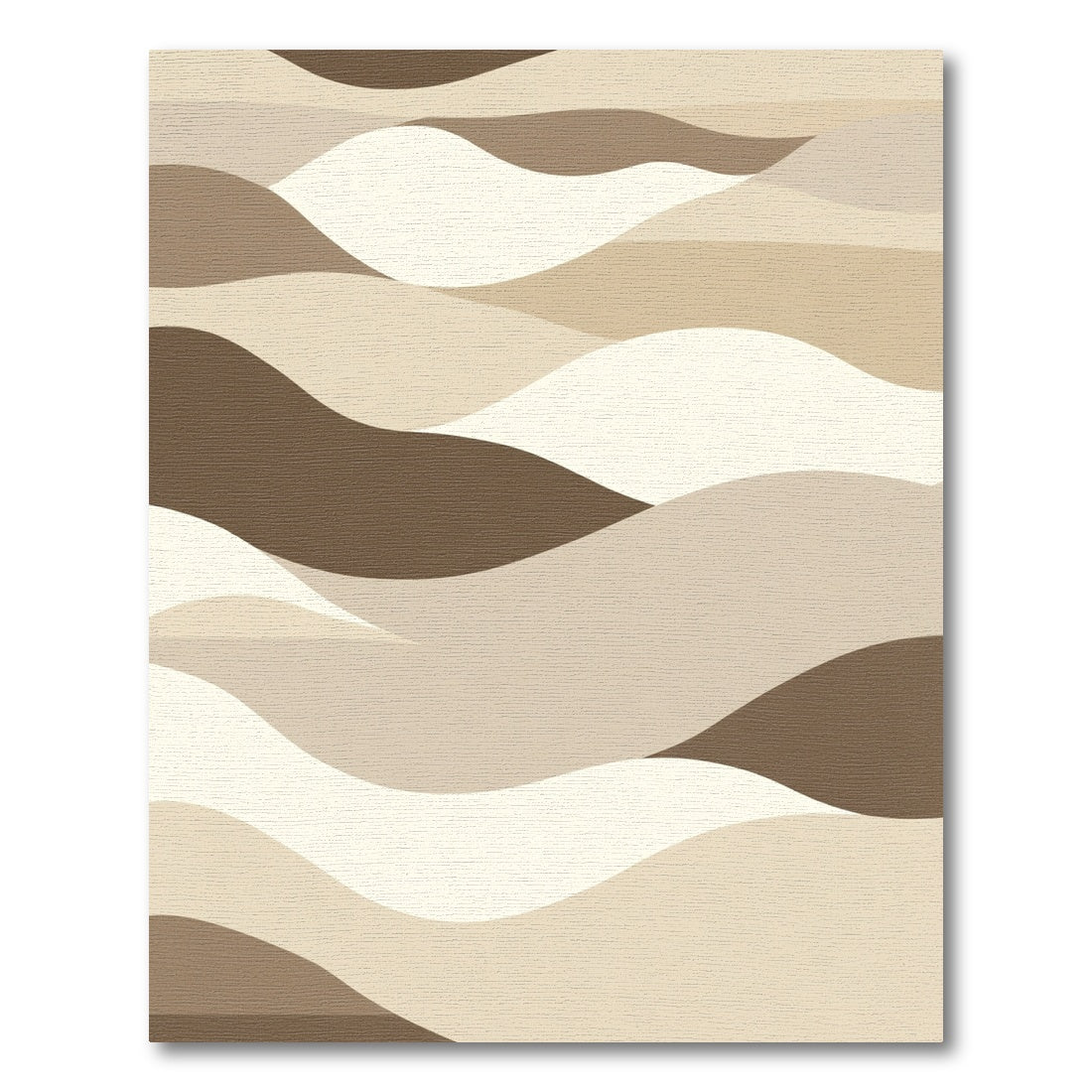 Earthy Tones Wavy Landscape Rug