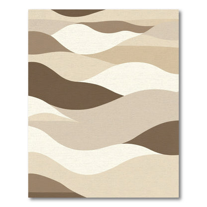 Earthy Tones Wavy Landscape Rug