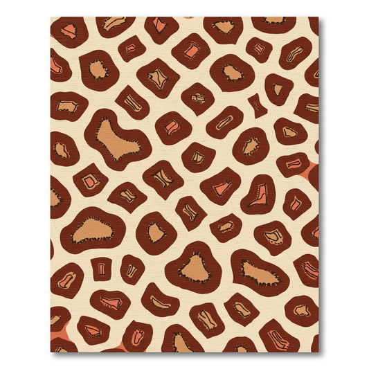 Brown Animal Print Spots Rug