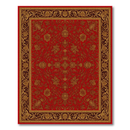 Red Floral Persian Area Rug