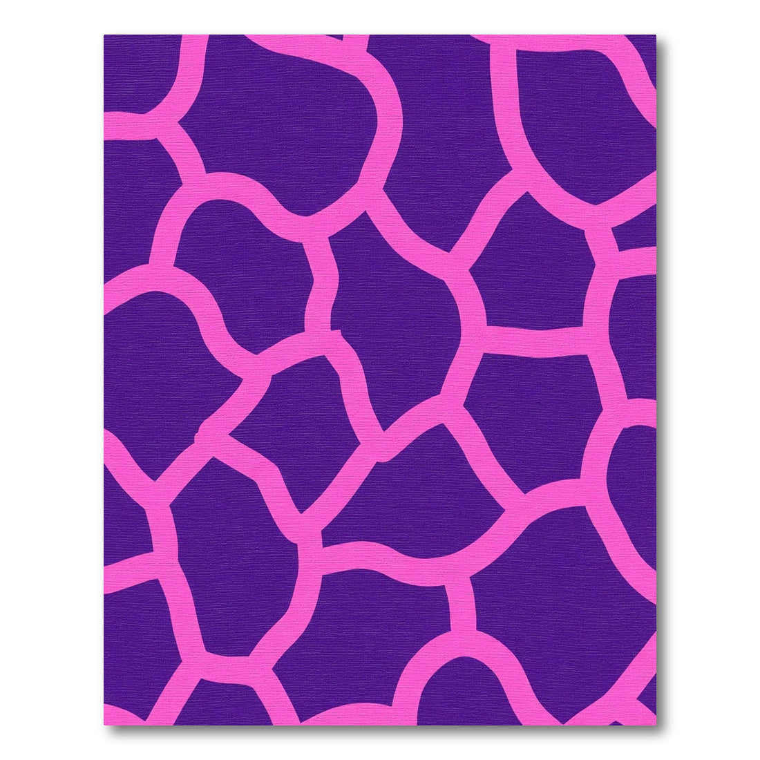 Vibrant Pink Giraffe Spots Rug