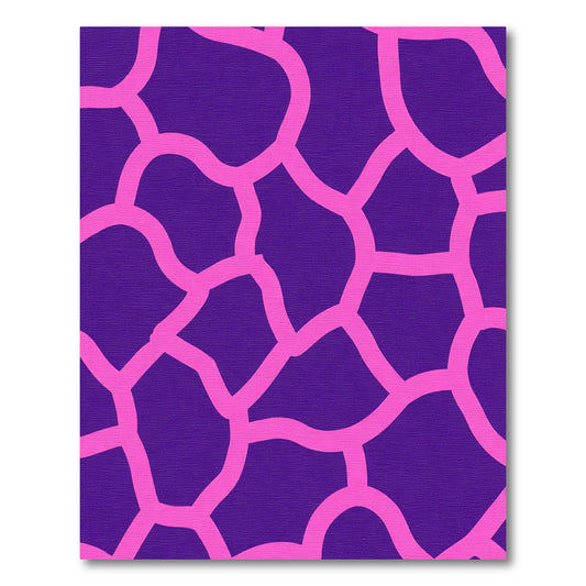 Vibrant Pink Giraffe Spots Rug