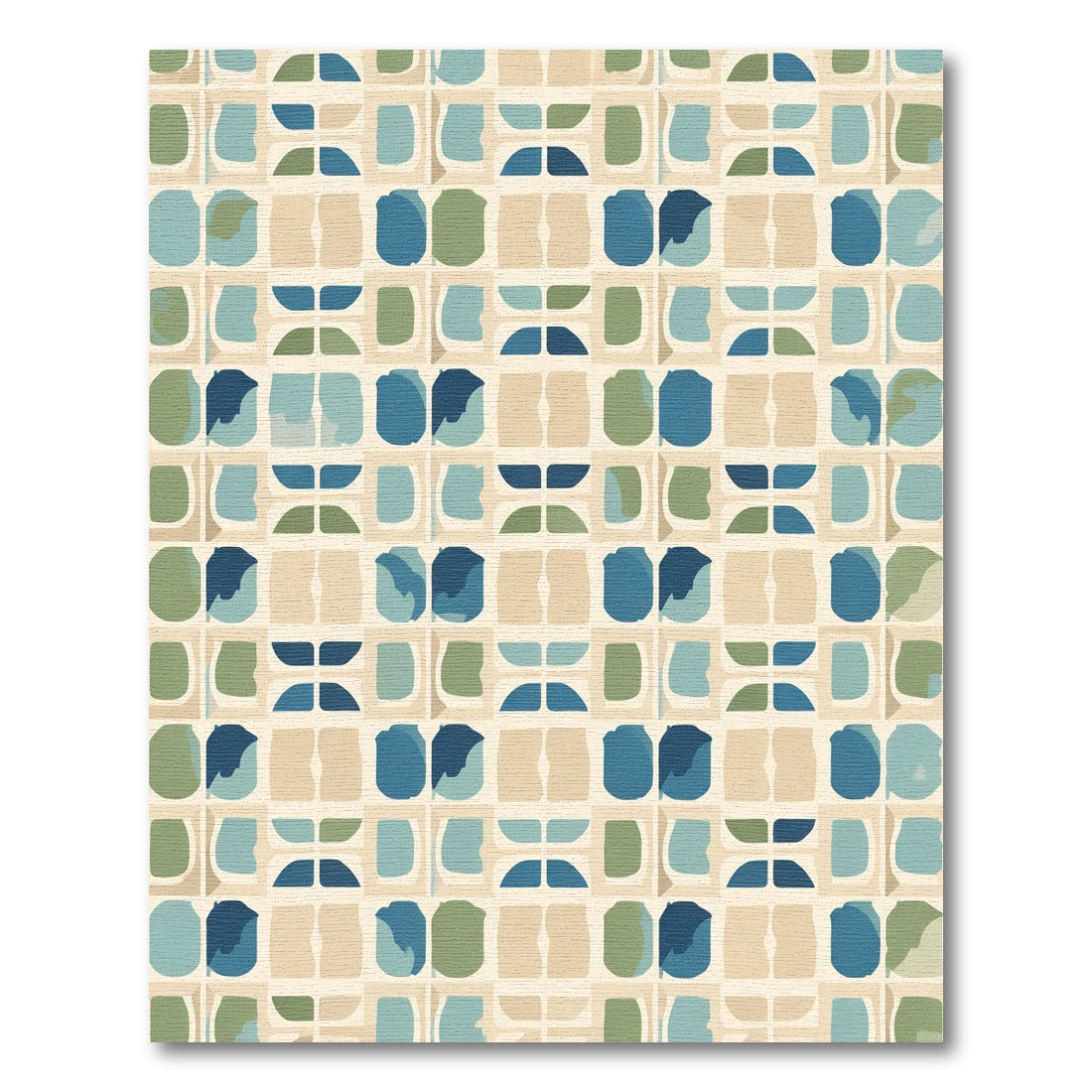 Mid Century Geometric Blend Rug