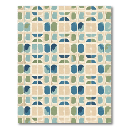 Mid Century Geometric Blend Rug