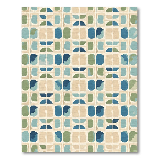 Mid Century Geometric Blend Rug