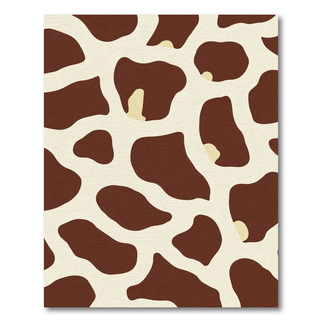 Brown Cream Spots Abstraction Rug