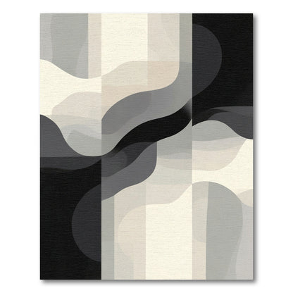 Monochromatic Abstract Flowing Waves Rug
