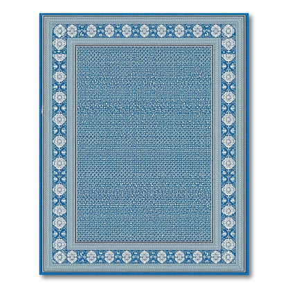 Blue and Teal Traditional Persian Blue Traditional Persian Area Rug