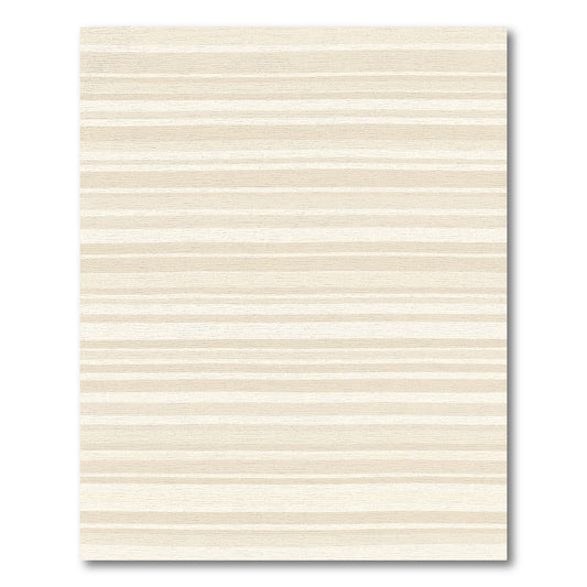 Neutral Tone Striped Horizontal Rug