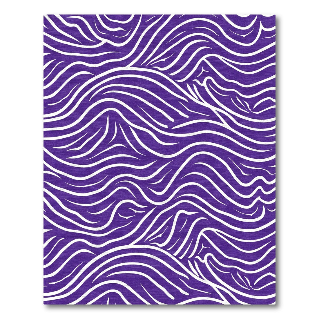 Vibrant Purple And White Swirl Rug