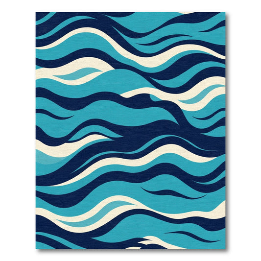 Oceanic Flowing Coastal Layers Rug