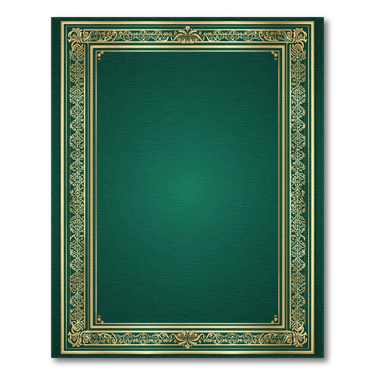 Traditional Persian Emerald Green Gold Ornate Persian Area Rug
