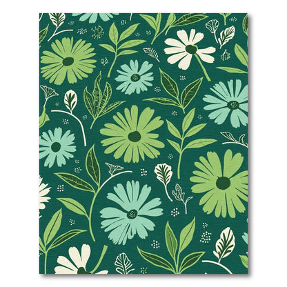 Shades Green Floral Meadow Rug