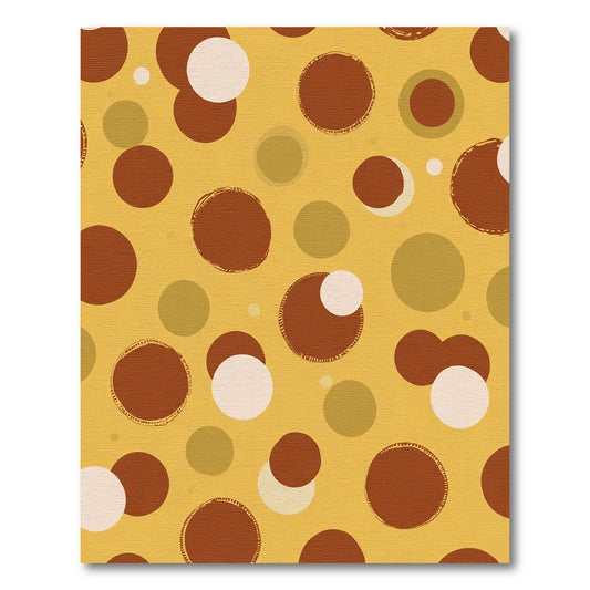 Retro Polka Dot Composition Rug