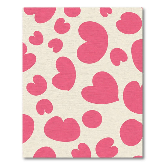 Crimson Heart Polka Dot Field Rug