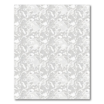 Light Gray Abstract Swirls Rug