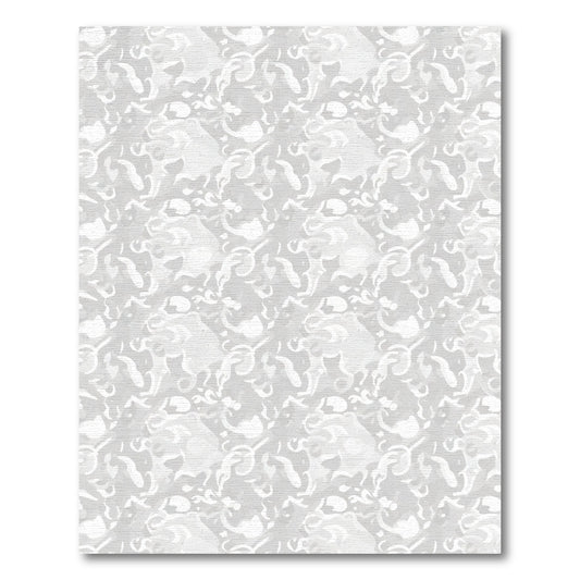 Light Gray Abstract Swirls Rug