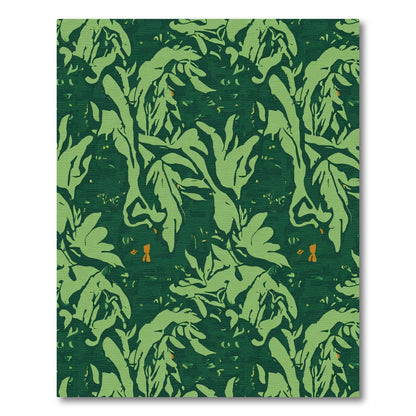 Deep Forest Botanical Art Rug