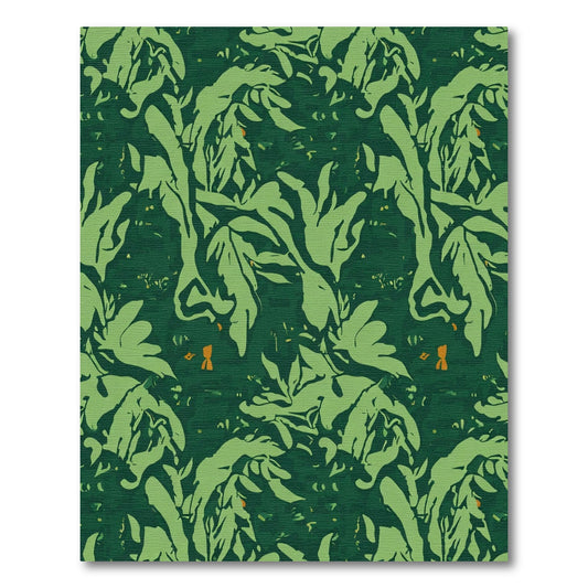 Deep Forest Botanical Art Rug