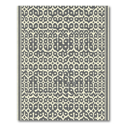 Vintage Cream Geometric Arabesque Rug