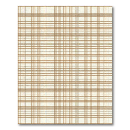 Subtle Tan Plaid Check Rug
