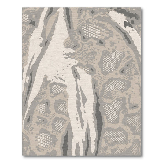 Abstract Beige Neutral Area Rug