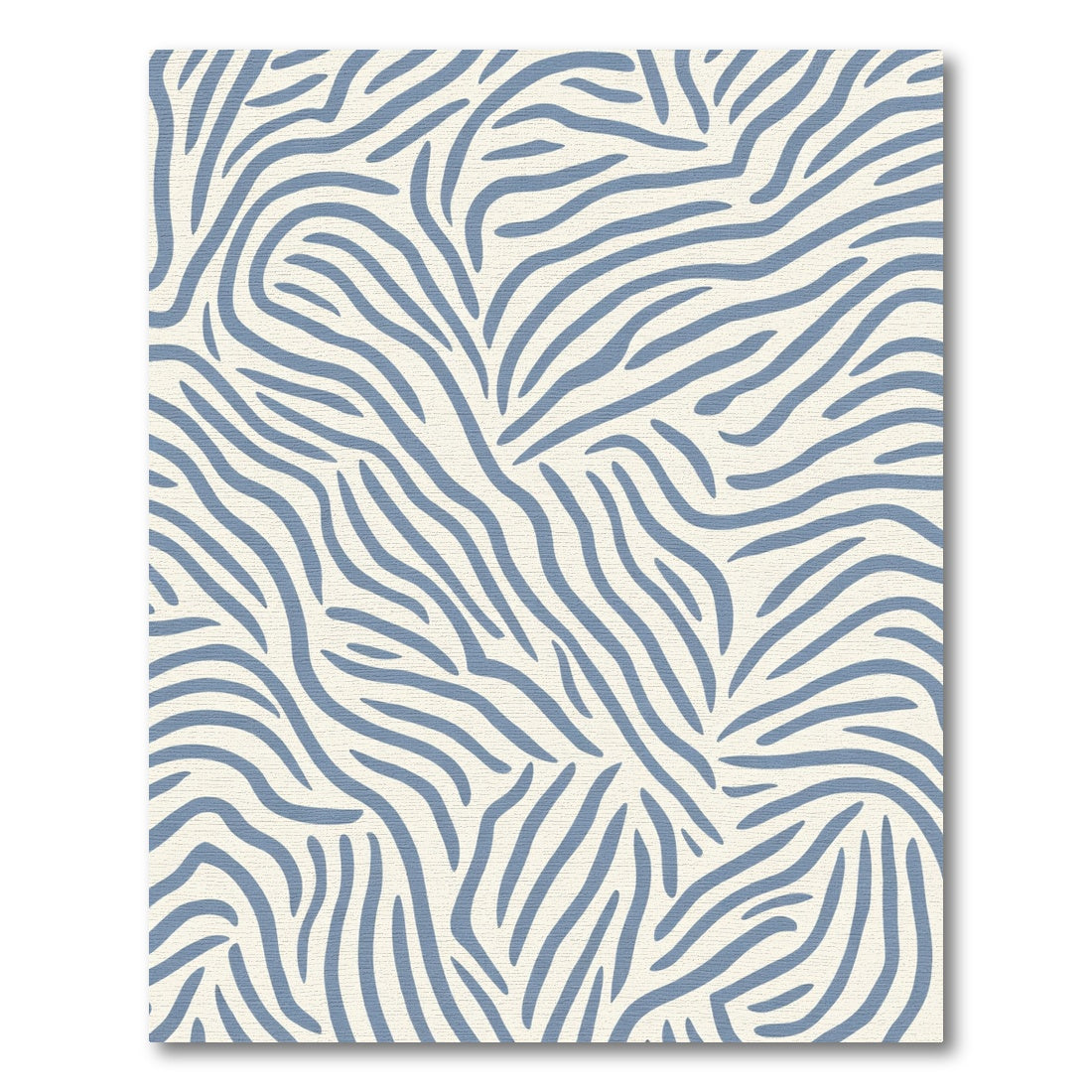 Blue Stripe Organic Abstract Rug