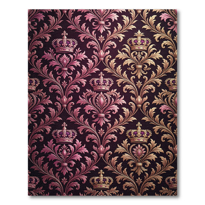 Regal Crown Orchid Baroque Rug