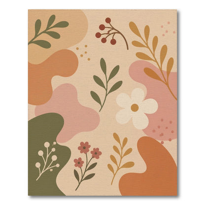 Boho Floral Beige Neutral Area Rug